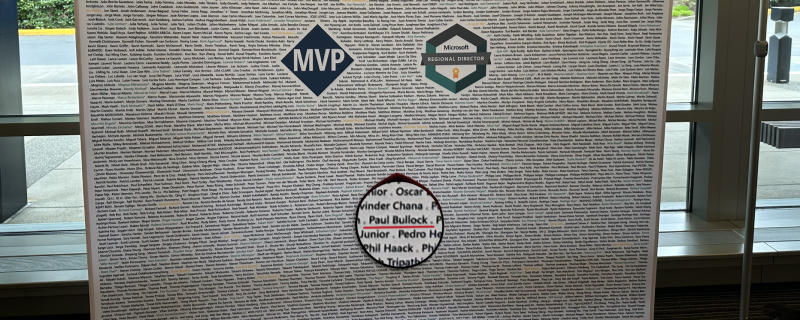 My first MVP summit, done and it was frickin’ awesome!